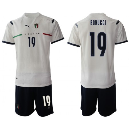 Fußballtrikots Italien Leonardo Bonucci 19 Kinder Auswärts Trikotsatz 2021-2022 Fußballtrikots Italien Leonardo Bonucci 19 Kinder Auswärts Trikotsatz 2021-2022